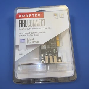 ADAPTEC FIRECONNECT 3-Port FireWire Card for Desktop PC & Mac AFW-4300CS Kit - Photo 1/4