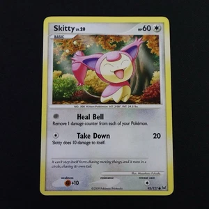 Skitty Common 93/127 Platinum English NM 2009 Pokémon TCG Card Vintage - Foto 1 di 2