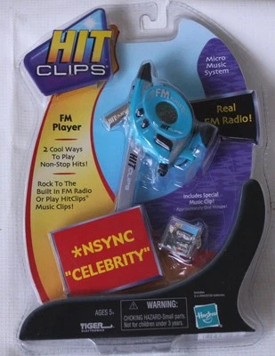 Vintage 2002 TIGER Hit Clips FM Radio Player *NSYNC "Celebrity" Micro Music - Image 1 of 3