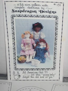 Muñeca All American Girl Patrón 18" Alto Snapdragon Diseños con Ropa Gato Gatito - Imagen 1 de 8
