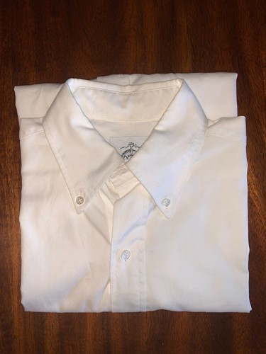 Camicia elegante Brooks Brothers nera in pile BB1 di Thom Browne