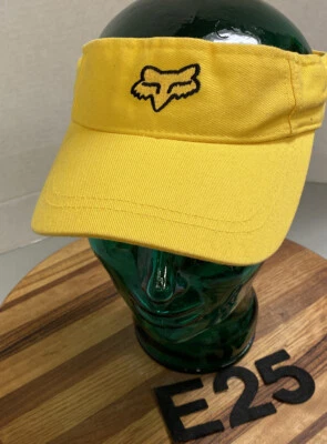 YELLOW FOX RACING VISOR HAT STRAPBACK ADJUSTABLE IN EXCELLENT CONDITION E25 - Image 1 of 3