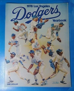 1978 Los Angeles Dodgers Baseball Yearbook Steve Garvey Dusty Baker NICE - Picture 1 of 4