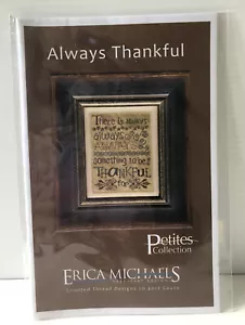 Erica Michaels Petites Collection Always Thankful Cross Stitch Pattern New - Picture 1 of 3