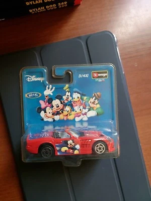 Auto Burago 1/43 Nuova Blisterata Shelby Series 1 Walt Disney Di Topolino - Immagine 1 di 4