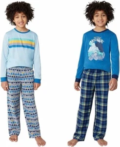 Eddie Bauer Boys Youth 4-Piece Pajama and lounge Sets Multi Color, S - Picture 1 of 6