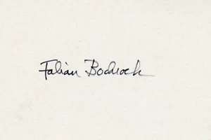 Celebrity  Photographer (John F. Kennedy) - Fabian Bachrach and his autograph - Picture 1 of 1