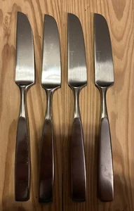 Lote de 4 cubiertos cuchillos sólidos franceses de acero inoxidable BEDFORDD Japón Towle Lauffer - Imagen 1 de 4