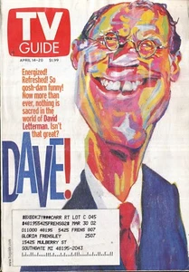 TV GUIDE MAGAZINE 2001 APR. 14-20 D. LETTERMAN (FAIR/GOOD CONDITION) DETROIT ED. - Picture 1 of 2