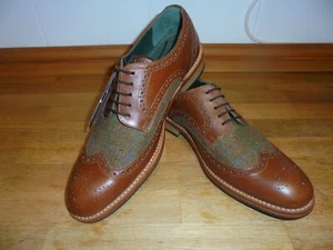 SAMUEL WINDSOR BROWN & TWEED BROGUE SIZE 10.5 - Picture 1 of 7