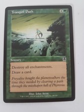 Tranquil Path Magic the Gathering MTG Apocalypse Green Common