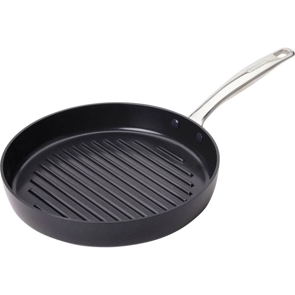 GreenPan Grill Pan 11" Gray Ceramic Hard Anodized Nonstick PFOA-Free, NIB - Image 1 of 1