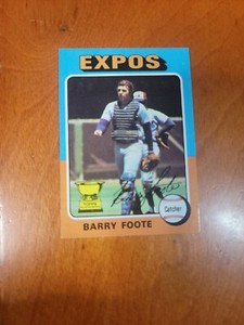 1975 Topps #229 Barry Foote Rookie Rc Cup  Montreal Expos nm