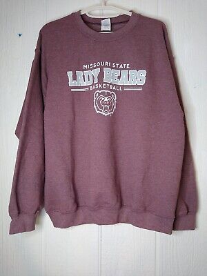 Missouri State Lady Bears Basketball Women's Sz L Pullover Sweatshirt • 18.98€