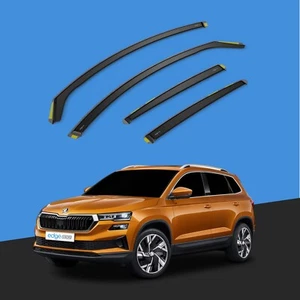 SKODA Karoq 2017-onwards 5 Door SUV Wind Deflectors 4pc Tinted - Picture 1 of 10