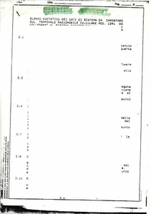 TABELLA DI PROGRAMMAZIONE ESN TELEFONO E-TACS -URMET ALISEO MOD 1291 - Picture 1 of 1