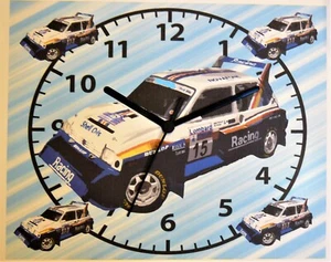metro 6R4 rally car wall hanging clock classic metro racing rally car - Picture 1 of 2