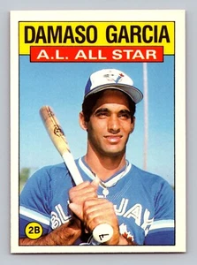DAMASO GARCIA ALL-STAR 1986 TOPPS TIFFANY BLUE JAYS - Foto 1 di 2