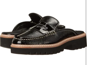Donald Pliner Womens Hillie-TP Mule Black Size 8.5 M Very Good Condition - Picture 1 of 11