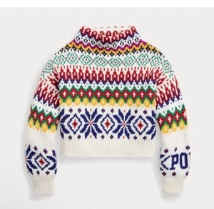 Polo Ralph Lauren Logo Mockneck Wool-Blend Sweater Women’s Sz XXL Boxy - Picture 1 of 14