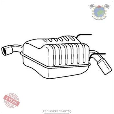 Silencieux d'échappement Arrière Sigam pour OPEL VECTRA C D lzs - Photo 1/3