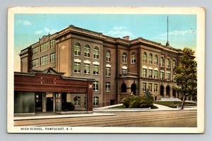 High School Pawtucket Rhode Island RI vintage Postcard unposted divided back - Picture 1 of 2