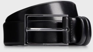 CINTURÓN DE CUERO CURTIDO VEGETAL HUGO BOSS CON HERRAJES DE METAL ARMADO PRECIO DE VENTA SUGERIDO POR EL FABRICANTE 119,00 EUR - Imagen 1 de 4