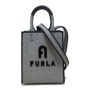 Furla Opportunity Mini Tote 2way crossbody Bag WB00831BX1550G4100 denim Gray