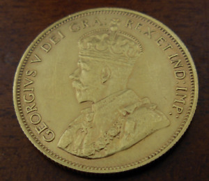 Canada 1912 Gold 10 Dollars $10 AU George V
