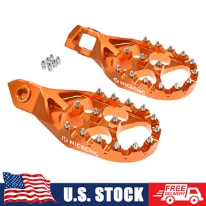 Forged Foot Pegs Footrests For KTM 125 250 300 350 450 XCF SXF XC SX 2023-2024 - Picture 1 of 8