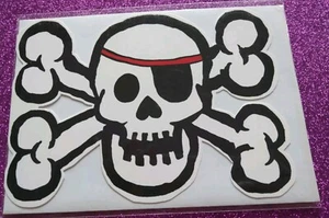 ☠️ SKULL & CROSSBONES Greetings Card & Envelope ~ Cello wrapped ☠️ - Picture 1 of 9