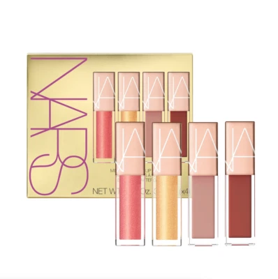 LIMITED EDITION NARS Mini Afterglow Lip Shine Gloss 4pc Set ($70 VALUE) - Image 1 of 4