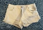 Size 0 White Jean Sts Blue Shorts