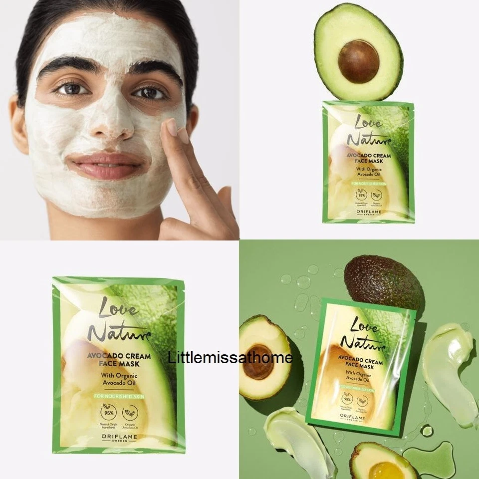 ORIFLAME LOVE NATURE AVOCADO CREAM FACE MASK organic avocado oil - Image 1 of 1
