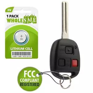 Replacement For 2003 2004 2005 2006 2007 2008 2009 Lexus GX470 Key Fob Remote - Picture 1 of 4