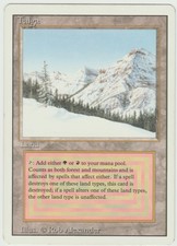 Revised Edition  MTG  Taiga   Magic Dual Land