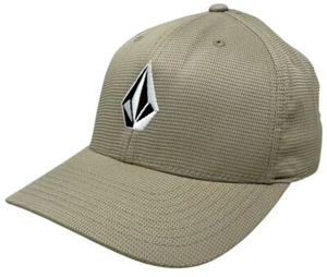 Volcom Men's Hat Full Stone Value FlexFit Embroidered Cap in L/XL Khaki - Picture 1 of 5
