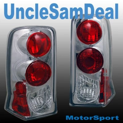 ДЛЯ 02-06 CADILLAC ЭСКАЛЕЙД ХРОМИРОВАННЫЙ КОРПУС ПРОЗРАЧНЫЕ ЗАДНИЕ ФОНАРИ ПАРА ПРЯМОЙ ПОСАДКИ - Изображение 1 из 2