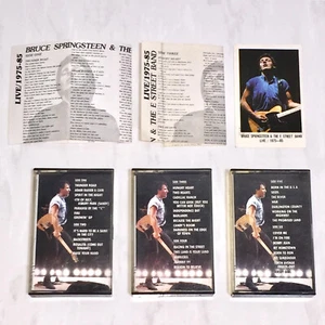 Bruce Springsteen Live 1975-85 Taiwan Edition Cassette Tape Set x 3 +Insert Card - Picture 1 of 8