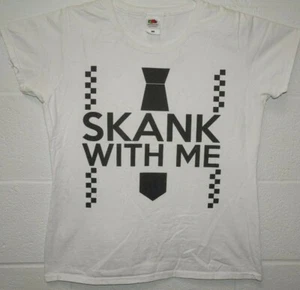 Skank With Me Terry Hall Specials Two Tone Ska Damen Top T-Shirt XL weiß - Bild 1 von 6
