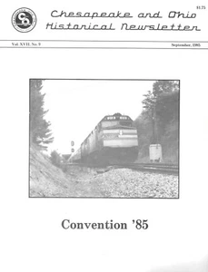 C&O Chesapeake & Ohio Septiembre 1985 Informe de Convención Modelo Ganadores - Imagen 1 de 3