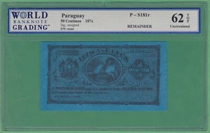Billete de 50 centavos Paraguay P-S181r SIN CIRCULAR / 62 SUPERIOR - Imagen 1 de 2