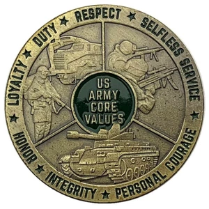 US Military Army Core Values Challenge Coin Medal Collectible Gift - Picture 1 of 4