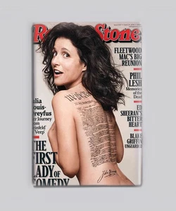 MAGNETE POSTER JULIA LOUIS DREYFUSS ROLLING STONE 2"x3" (rivista retrò Seinfeld - Foto 1 di 3