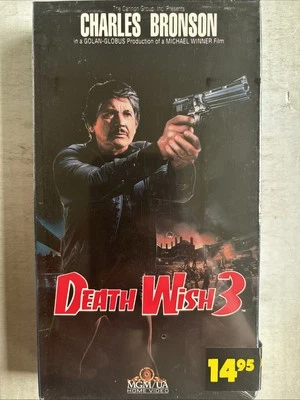 DEATH WISH 3 VHS Movie Charles Bronson Michael Winner MGM Paul Kersey-1985 - Image 1 of 2