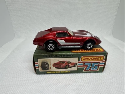 1979 Matchbox Lesney #62 Red Chevrolet Corvette W/Box *Free Shipping - Image 1 of 4