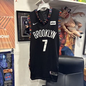 Kevin Durant Brooklyn Nets #7 Black Swingman SIZE 50 NBA JERSEY City Edition - Picture 1 of 9