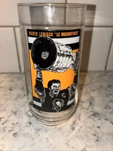 Mario Lemieux Pittsburgh Penguins Stanley Cup Eat N Park Glass "Le Magnifique" - Imagen 1 de 8