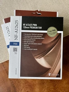 Zwei (2x) Noctua NF-A12x25 PWM PC Gehäuselüfter - Bild 1 von 4