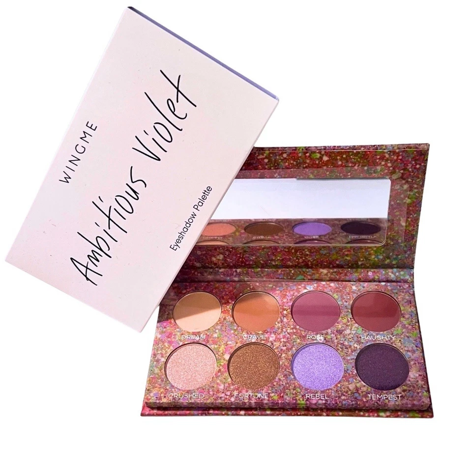 Wingme Cosmetics Eyeshadow Palette Assorted Matte Shimmer Ambitious Violet - Image 1 of 1
